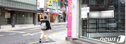 코로나19 확산, 길 건너면 빈 상가