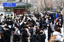 논술고사 마친 수험생으로 북적이는 성균관로