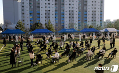 코로나19 전수 검사 이뤄지는 울산 남구 한 중학교