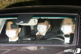 검사징계위 2차심의 진행중 '퇴근하는 윤석열 검찰총장'