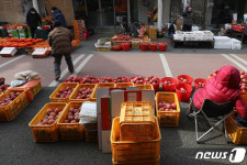 썰렁한 전통시장