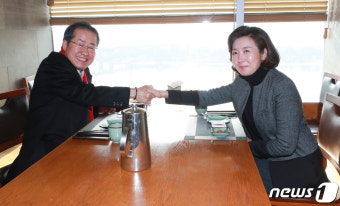 서울시장 출마 앞둔 나경원, 홍준표 의원과 오찬회동