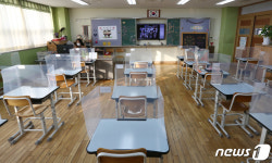 초등학교 졸업식 교실엔 선생님만이