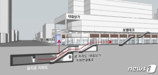 을지로-청계천 대림상가 지하 연결통로 내일 개통