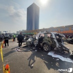 광주 양동시장 차량 폭발…남성 운전자 중상