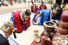 금오대제서 코로나 극복 기원하는 장세용 구미시장