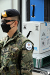 호남권역 화이자 백신 도착 삼엄한 경호