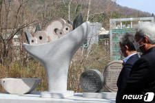 30년 흘러 개구리소년 추모 및 어린이 안전 기원비 제막식