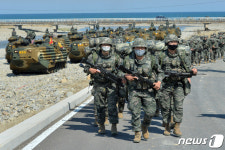 [화보]해병대 1사단 포항 송라해안서 여단급 상륙훈련