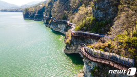 단양강잔도, 봄 나들이 비대면 안심관광지로 인기