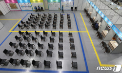 한산한 코로나19 백신접종센터