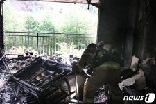 김천시 교동 아파트 화재