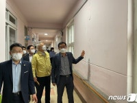 김정수 전북도의원, 이리계문초 방문해 안전 문제 등 점검