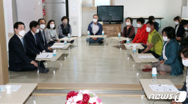 김영록 지사, 강진 안풍마을 민생현장 간담회