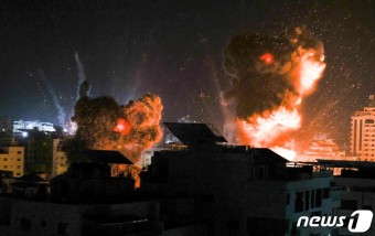 이스라엘 9일째 가자 공습…주민 213명 숨지고 5만2000명 대피