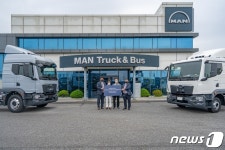 만트럭버스코리아, 뉴  MAN TGM·TGL 1호차 전달…판매 박차