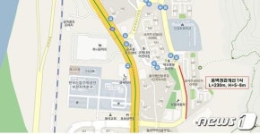삭막한 부산 북구 효열로 거리…옹벽 경관 개선해 대변신