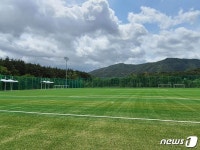 속초, 종합경기장 축구장·야구장 인조잔디 교체 완료