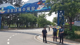서천경찰, 춘장대해수욕장 범죄예방 진단…방범시설물 강화