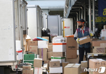 배송 전부터 녹초…울산 택배기사들도 분류작업 중단 동참