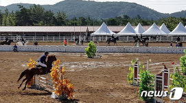영천시 운주산 승마조련센터에서 영천별빛승마대회 열려