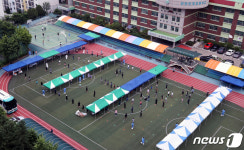 인주초 집단감염...3000명 전수검사