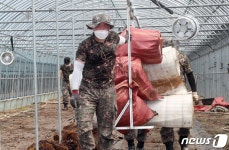 31사단 장병, 해남서 수해복구 활동