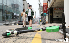 서울시, 주·정차 위반 전동 킥보드 견인한다