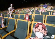 공연 앞두고 방역작업 실시하는 경기아트센터