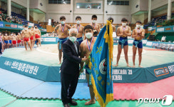 제58회 대통령기전국장사씨름대회 중등부 단체전 우승한 후평중학교