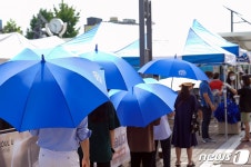 서울 성북구, 선별진료소에 폭염대피 우산 비치