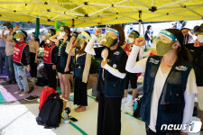 건보공단 앞 노동자들 직접고용