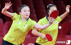 전지희 빈틈으로