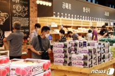 옥천로컬푸드직매장 함박웃음…제철 농산물 판매실적↑