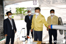 경기북부병무지청 방역 점검하는 정석환 병무청장