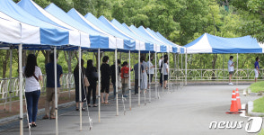 연휴 끝..다시 줄서는 임시선별검사소