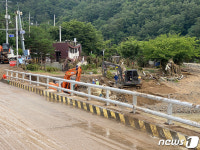 국도31호선 포항~청송 구간 입암교 임시 복구