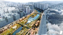 성남 탄천 백현보, 힐링공원으로 재탄생…2023년 보 철거