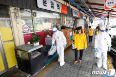 추석 앞두고 시장 방역