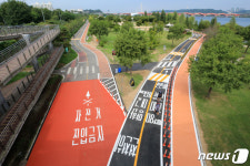 안전해진 양화한강공원 자전거 도로