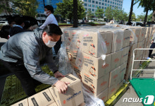 취약계층에 전달할 희망상자