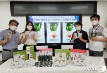 사과와 보리가 만나면…충주농기센터·새싹나라 사과맛보리 출시
