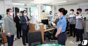 목포해경 북항파출소 방문 김영록 지사