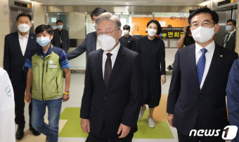 인천의료원 방문한 이재명 경기도지사