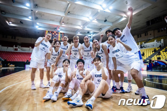 대한민국 여자농구 대표팀, 대만 꺾고 4강 진출...중국과 대결