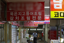 텅 빈 마포농수산물시장
