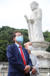 동화사 통일대불 찾은 홍준표