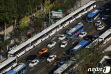 총파업, 차벽으로 원천봉쇄