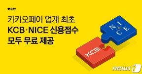 서로 다른 신용점수, 한 눈에…카카오페이, KCB·NICE 신용점수 제공