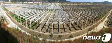 북한 원산온실농장 건설 현장…강원도정신으로